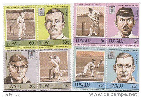 Tuvalu 1984 Cricket Set  MNH - Tuvalu