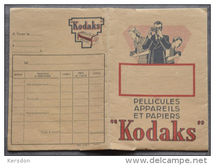 Kodaks - 1 Pochette RV De Developpement Pour Rangement Negatif Et Papier - RARE - Supplies And Equipment