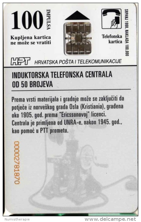 Croatie : Série Anciens Téléphones Publiques - Telephones