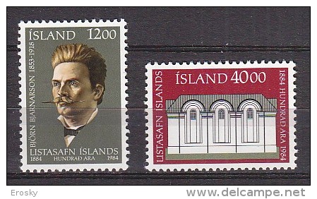 Q1306 - ISLANDE ICELAND Yv N°575/76 ** ART - Ungebraucht