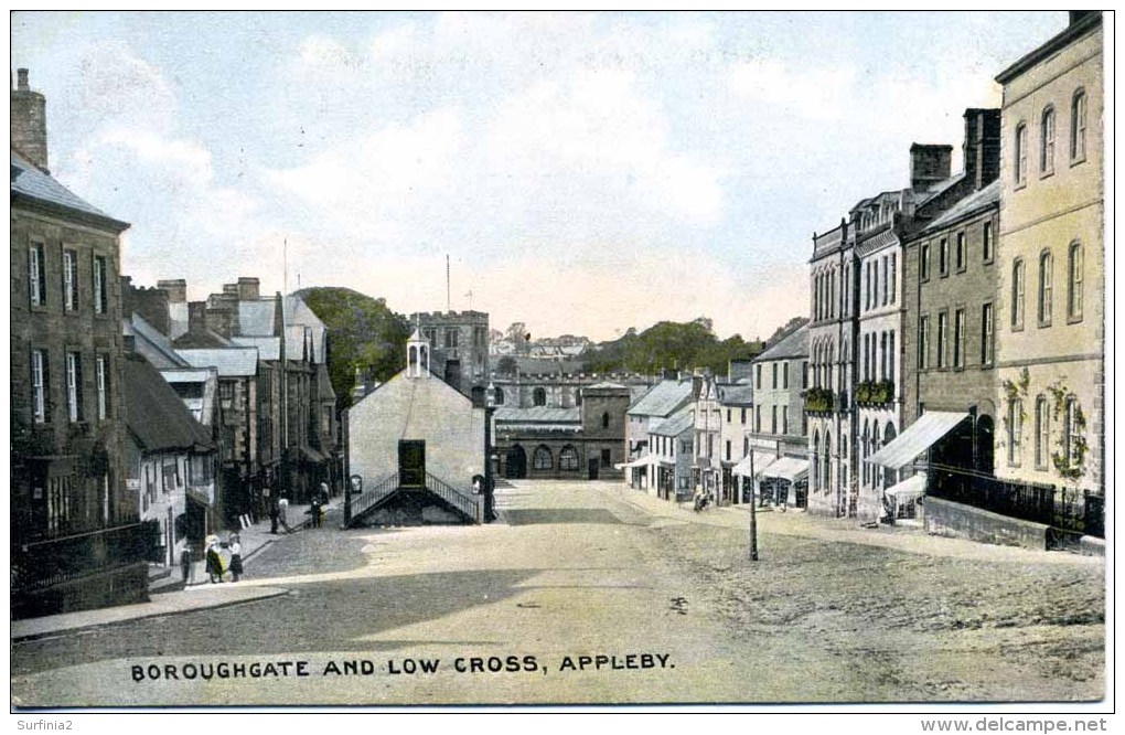 CUMBRIA - APPLEBY - BOROUGHGATE AND LOW CROSS 1906 Cu3 - Appleby-in-Westmorland