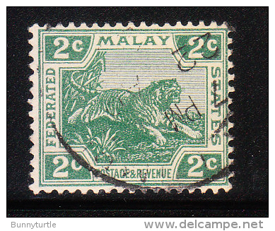 Federated Malay States 1906-22 Tiger 2c Used - Federated Malay States