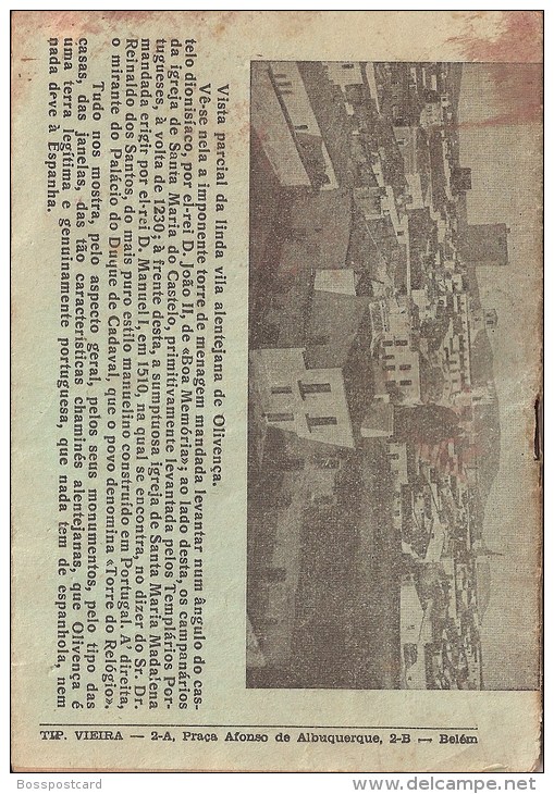 Olivença Terra Portuguesa, 1956. España. (5 Scans) - Alte Bücher