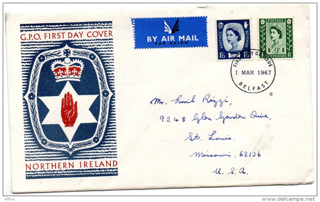 Belfast 1967 FDC - Noord-Ierland