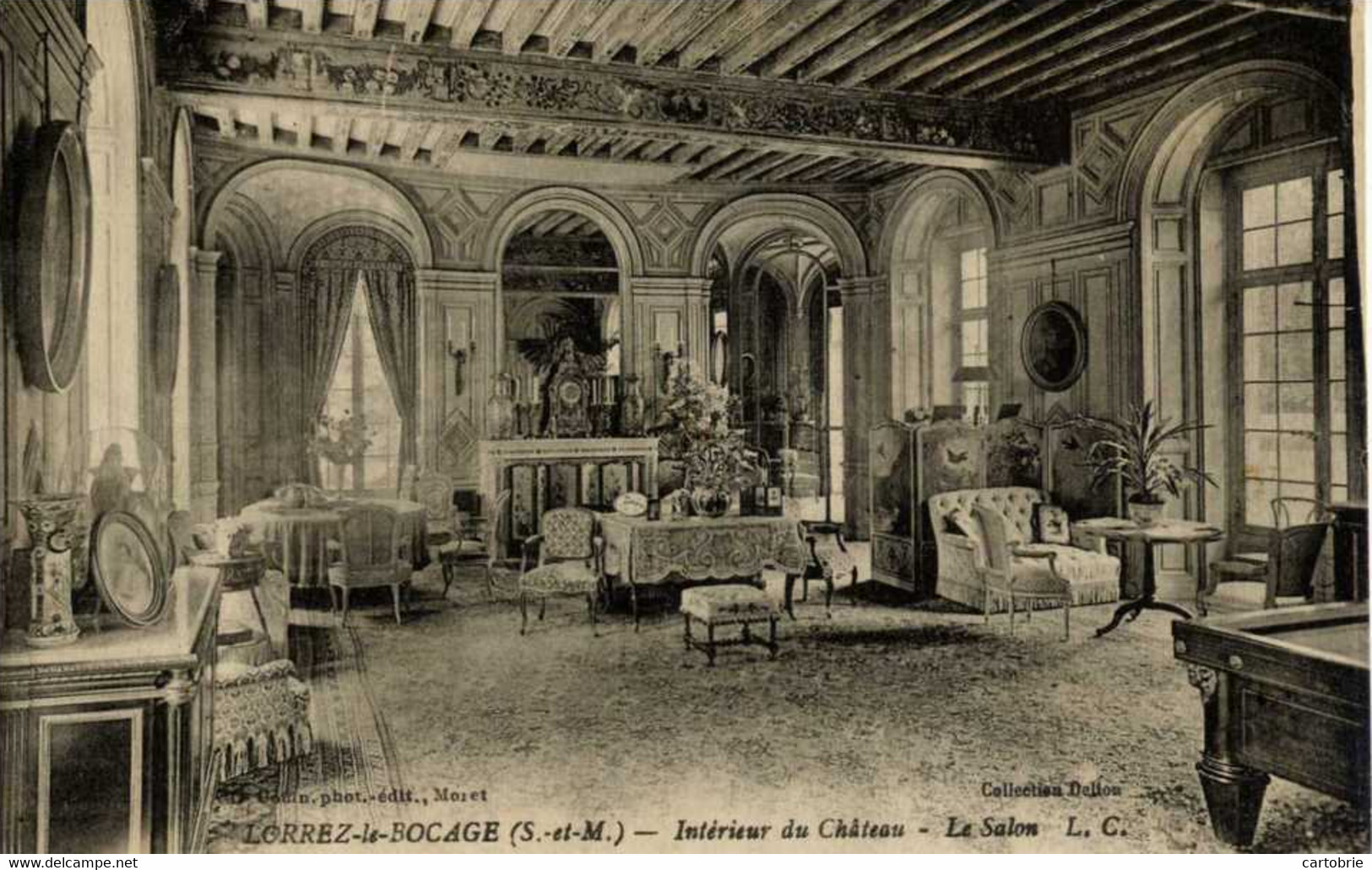 Dépt 77 - LORREZ-LE-BOCAGE - Intérieur Du Château - Le Salon - Lorrez Le Bocage Preaux