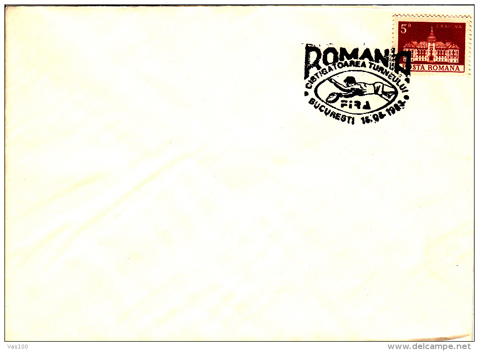 RUGBY, SPECIAL POSTMARK ON COVER, 11X COVERS, 1982-1999, ROMANIA - Rugby