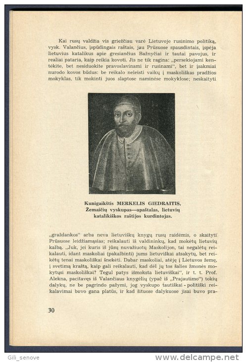 1938 Lithuania Lietuva /Christianity Merits To Our Nation/ Krikscionybes Nuopelnai Cesnys - Old Books