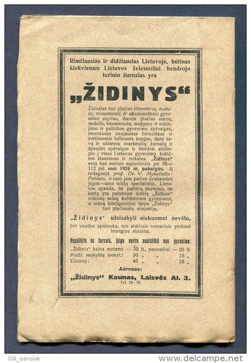 1930 Lithuania Lietuva/ Vytautas The Great And His Czech Policy After Vencel Death - Alte Bücher