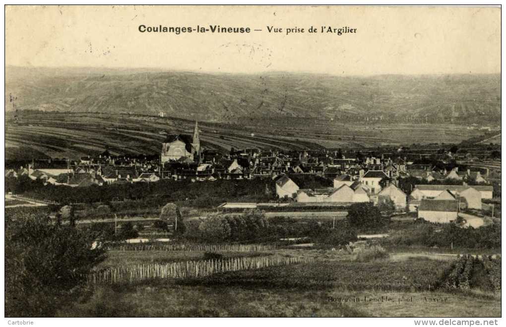 89 - COULANGES-LA-VINEUSE - Vue Prise De L'Argilier - Coulanges La Vineuse