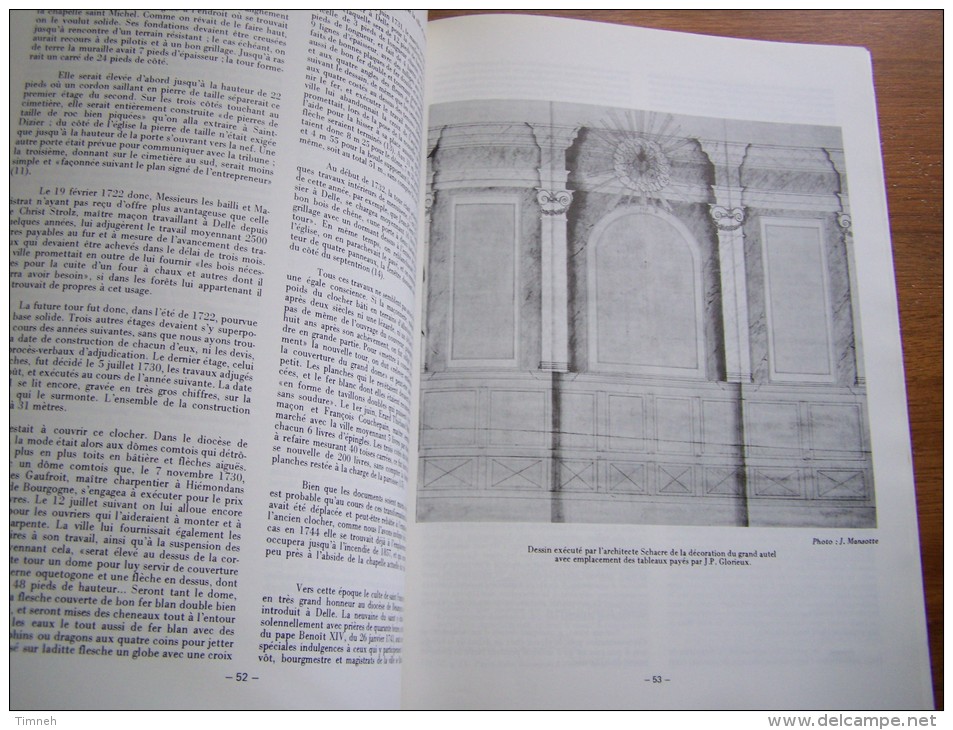 N°73 MONTBELIARD 1981 BULLETIN DE LA SOCIETE BELFORTAINE D EMULATION BARTHOLDI LE LION DE BELFORT Eglise DELLE - Toerisme En Regio's