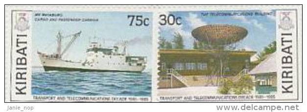 Kiribati-1989 Transport And Telecommunications Set  MNH - Kiribati (1979-...)