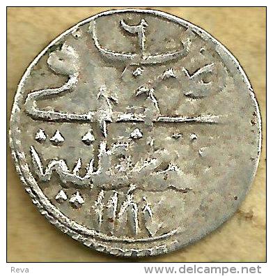 TURKEY 1 PARA INSCRIPTIONS IN ARABIC FRONT &BACK YEAR6 AH1187 -1779 AG SILVER VF KM? READ DESCRIPTION CAREFULLY !!! - Turkey