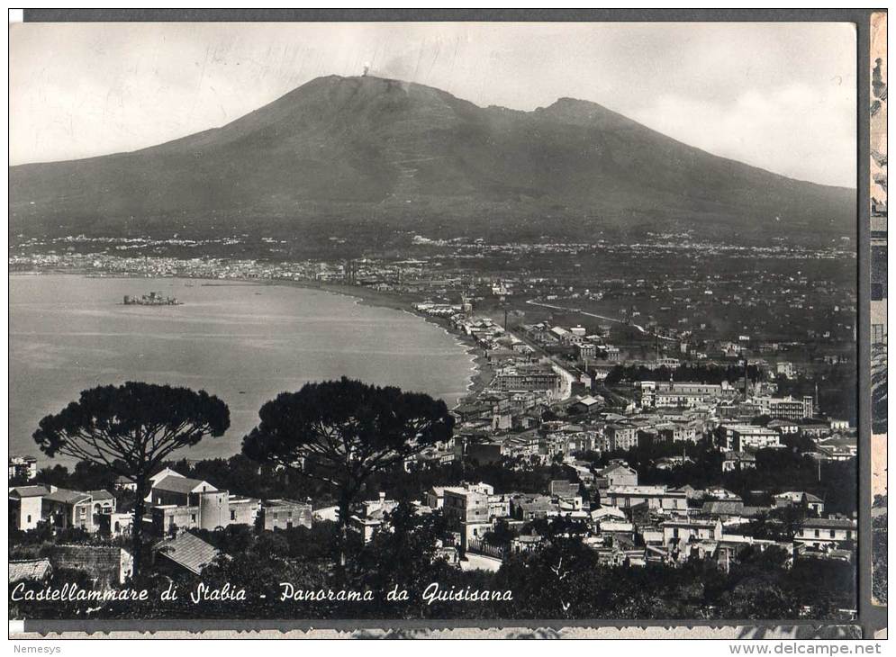 CASTELLAMMARE DI STABIA PANORAMA DA QUISISANA FG V SEE 2 SCAN ANIMATA - Castellammare Di Stabia