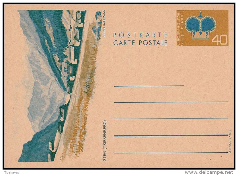 Liechtenstein 1976, Postal Stationery - Entiers Postaux