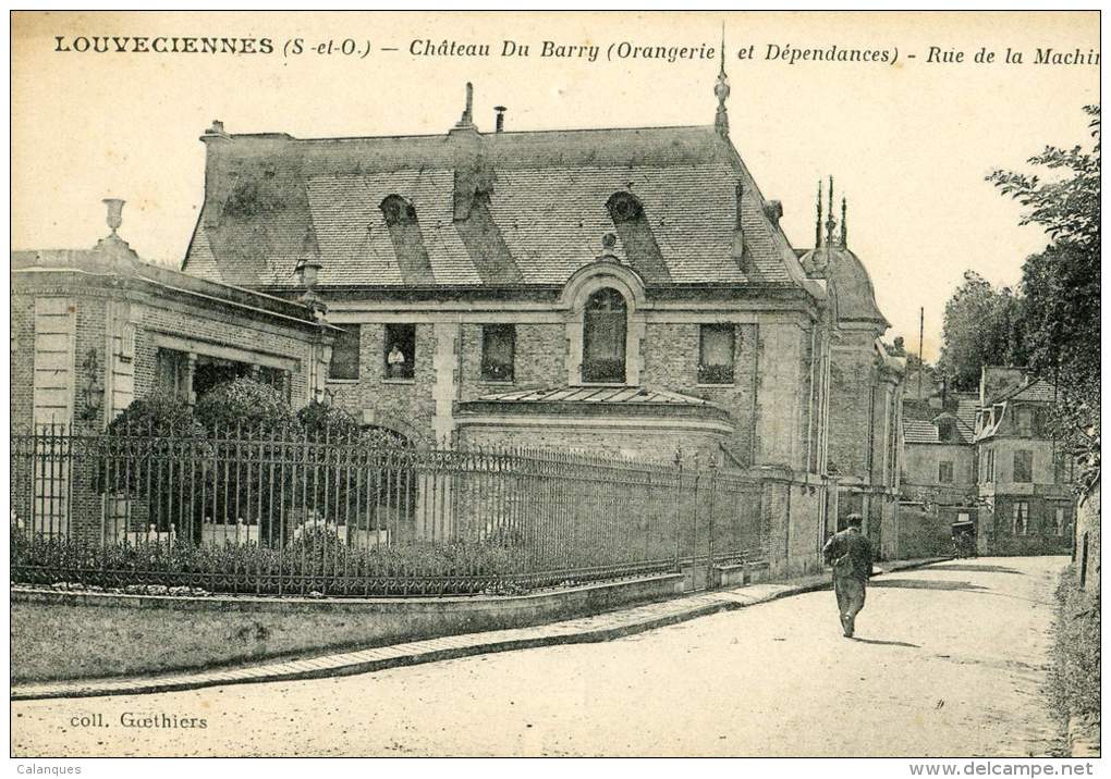 Lot 2 CPA Louveciennes - Monument Aux Morts - Chateau Du Barry Rue De La Machine - Louveciennes