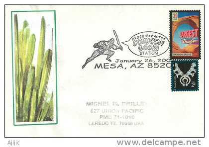 USA. Phoenix Cactus Comicon. Mesa Arizona. Enveloppe Souvenir. - Sukkulenten