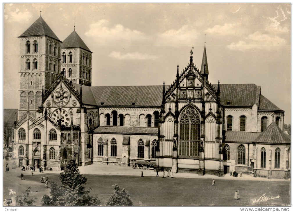 AK Münster, Der Wiedererstandene Dom, Gel 1959 - Münster