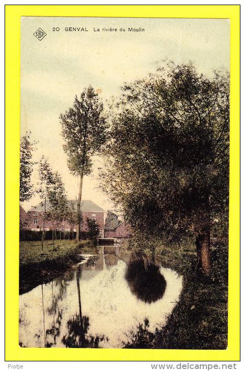 * Genval - Rixensart - Bruxelles (Waals Brabant) * (SBP, Nr 20 --> Couleur) La Rivière Du Moulin, Molen, TOP CPA, Rare - Rixensart