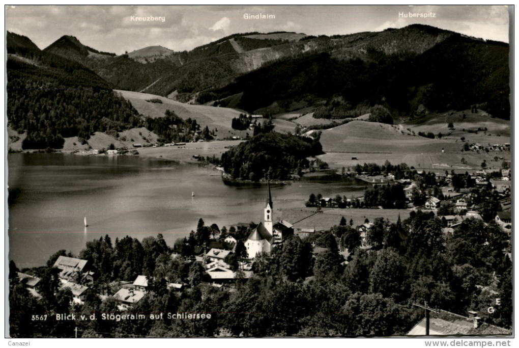 AK Blick Von Der Stögeralm Auf Den Schliersee, Ung - Schliersee