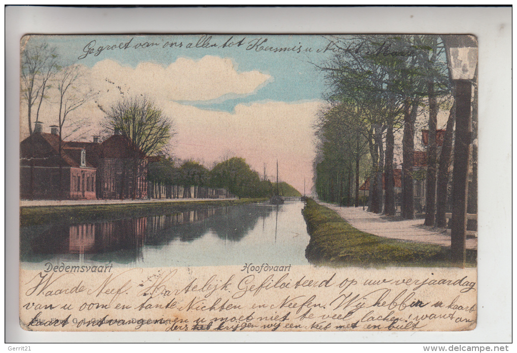 NL - OVERIJSSEL - DEDEMSVAART - Hoofdvaart 1903, Kl.Knick - Dedemsvaart