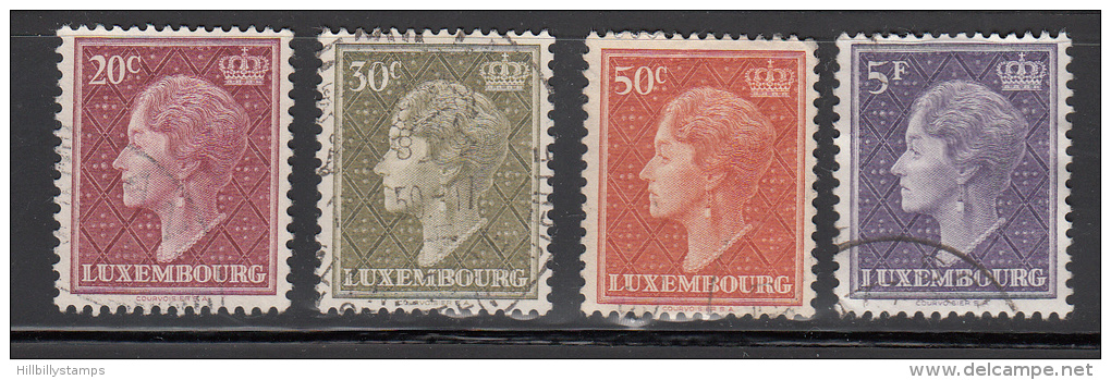 Luxembourg  Scott No. 337-40  Used  Year 1958 - Used Stamps