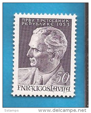 1953 X  728  JUGOSLAVIJA TITO FIRST PRESIDENT ARTE  MNH - Nuevos