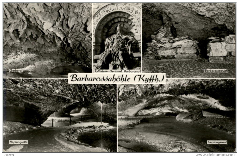 AK Kyffhäuser, Barbarossahöhle, Ung, 1975 - Kyffhäuser