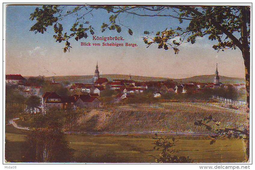 KÖNIGSBRÜCK. KOENNIGSBRUECK .BLICK VOM SCHEIBIGEN BERGE. - Koenigsbrueck