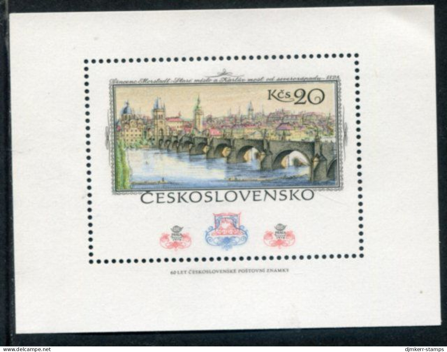 CZECHOSLOVAKIA 1978  Morstadt Painting Block MNH / **.  Michel  Block 36 - Hojas Bloque