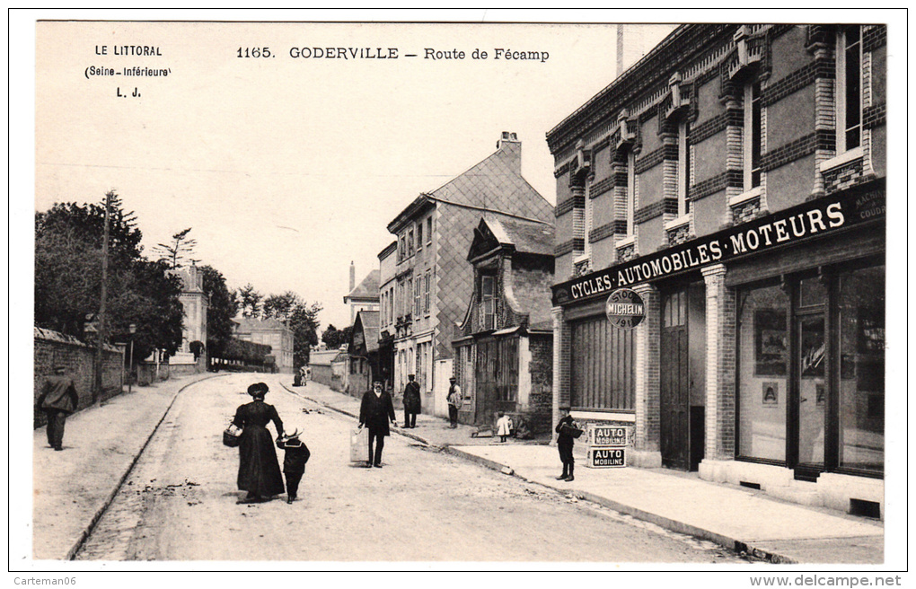 76 - Goderville - Route De Fécamp - Editeur: L.J N° 1165 - Goderville