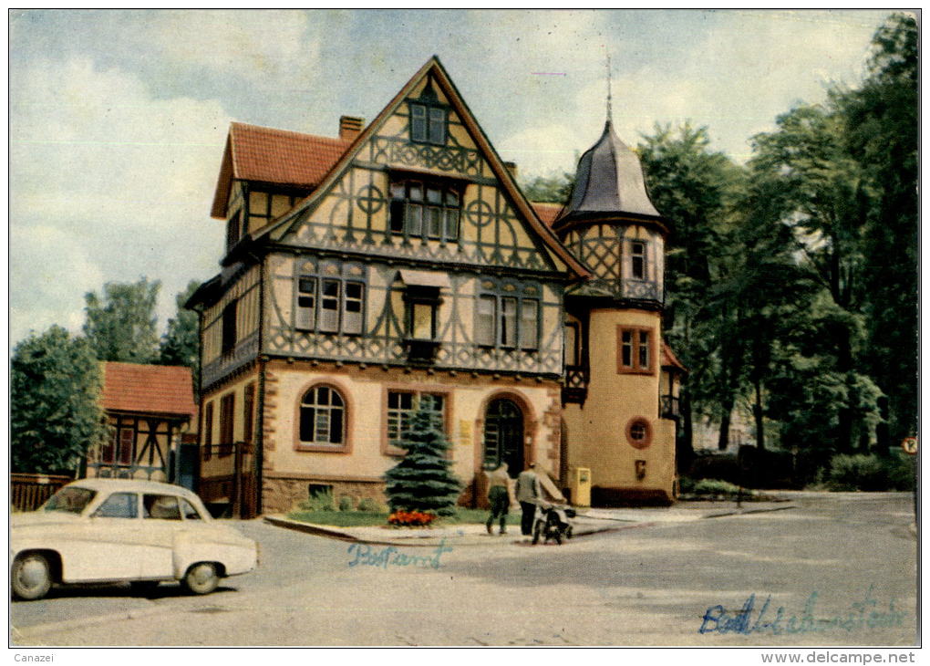 AK Bad Liebenstein, Postamt, Beschr, 1965 - Bad Liebenstein