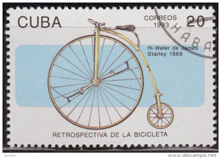 Cuba 1993 Scott 3496 Sello * Bicicleta Diseñada Por James Starley Hi - Wele 1869 Michel 3673 Yvert 3298 Stamps Timbre - Unused Stamps