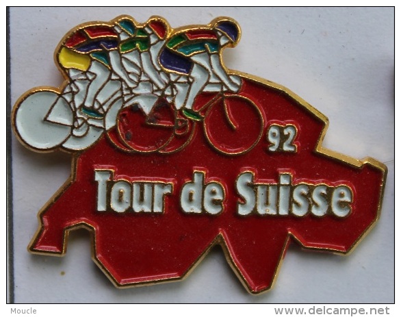 TOUR DE SUISSE 92 - CYCLISME - CYCLISTE - CARTE DE LA SUISSE    (VELO) - Radsport