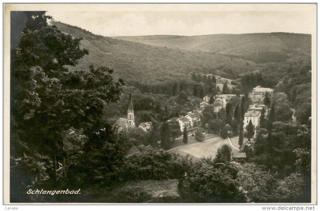 AK Schlangenbad, Gel 1930 - Schlangenbad