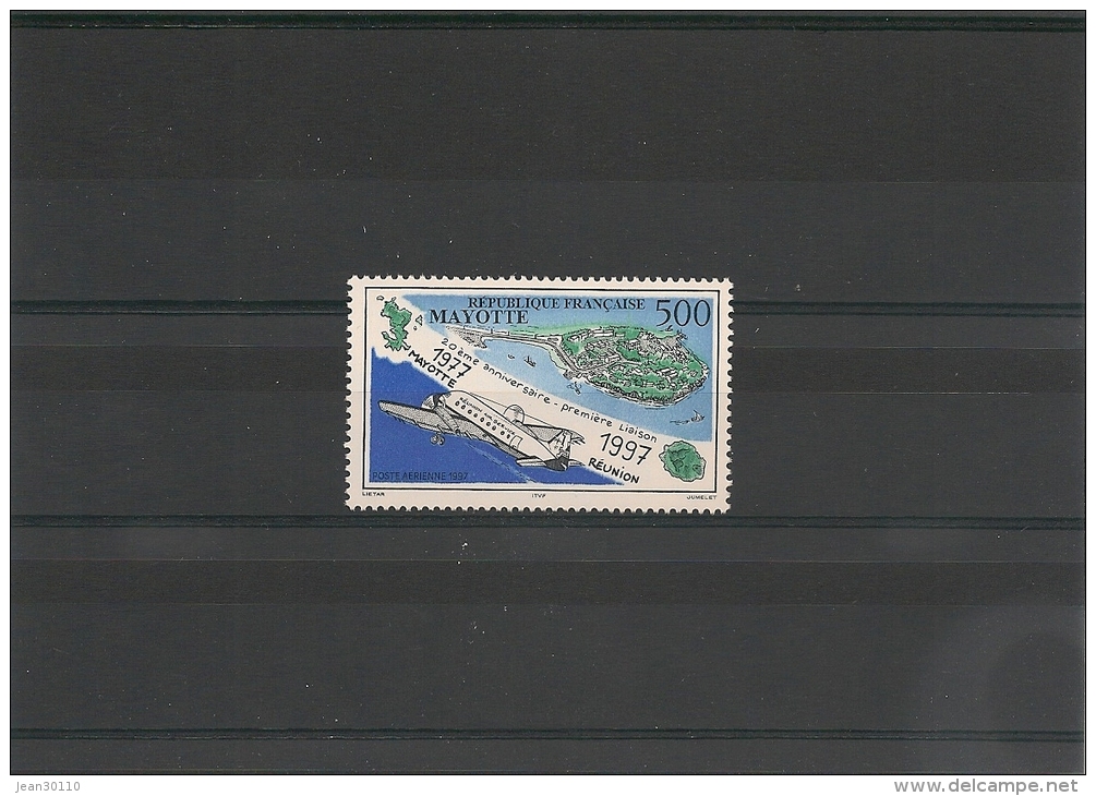 MAYOTTE Poste Aérienne Année 1997 N° Y/T : 2 ** - Poste Aérienne