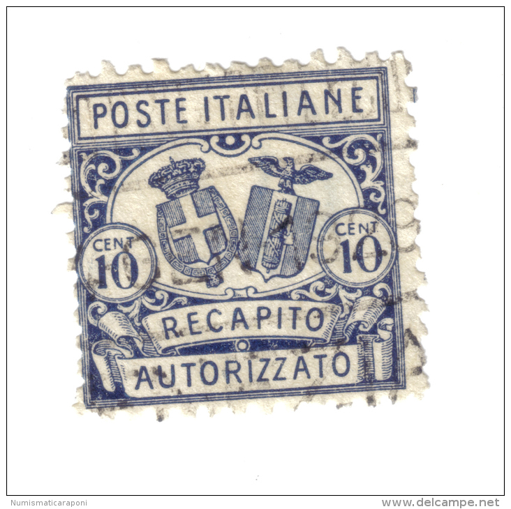 1928 Recapito Autorizzato 10 Cent Usato  COD FRA.223 - Colis-postaux