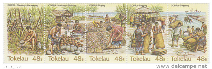 Tokelau-1984 Copra Industry 103a-103e  MNH - Tokelau