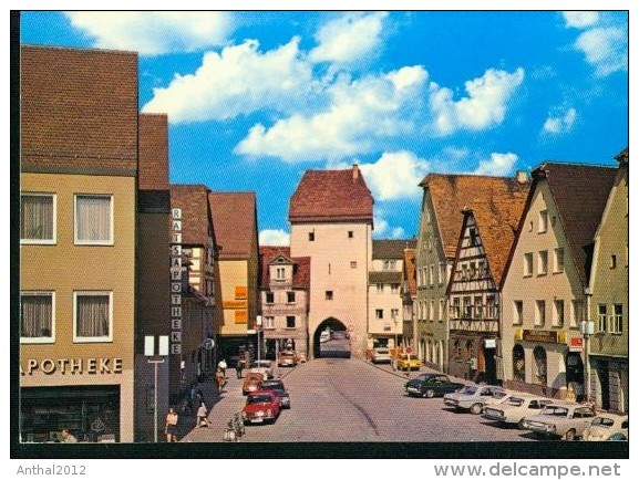 Hersbruck PKW Fiat 500 VW 412 Opel Simca Rats-Apotheke Tapetenhaus Tor 70er - Hersbruck