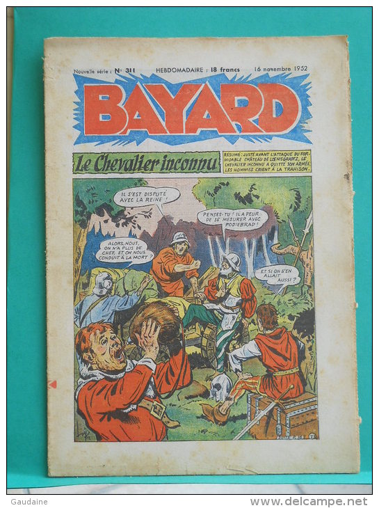 BAYARD - Le Chevalier Inconnu - N° 311 Du 16 Novembre 1952 - Bayard