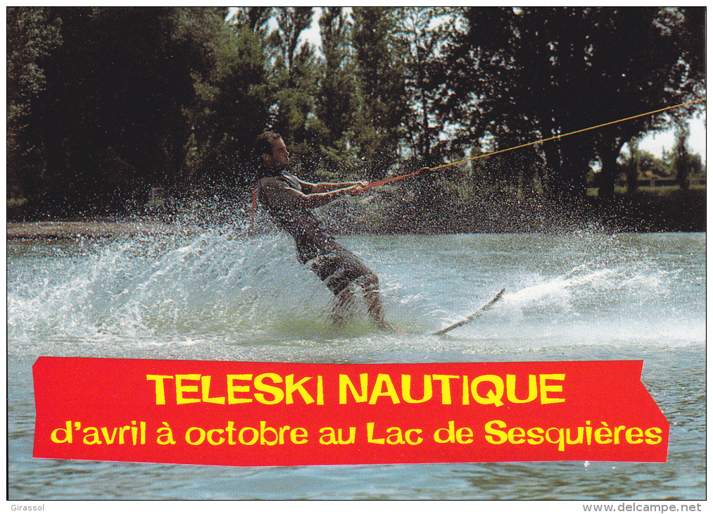 CPSM TELESKI NAUTIQUE SESQUIERES TOULOUSE - Ski Nautique