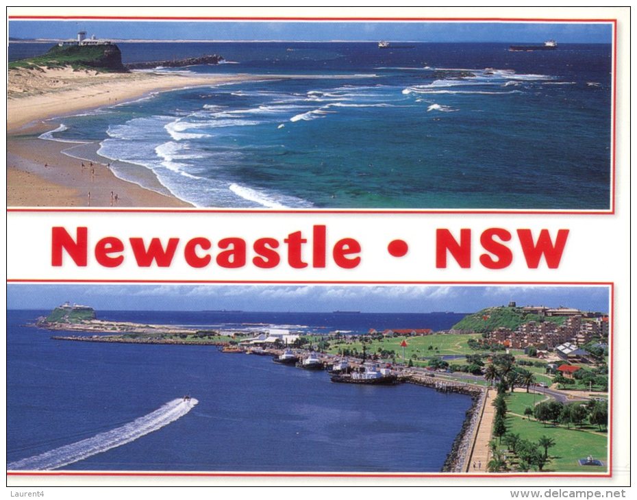 (050) Australia - NSW - Newcastle 2 Views With Lighthouse - Newcastle