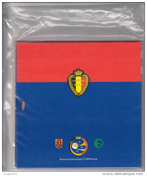 1994, Complete Set FDC (NL+FR), 10 Stuks + Medaille, Rode Duivels, WK USA 1994, Nog In Blister Verpakking - FDC, BU, BE & Estuches