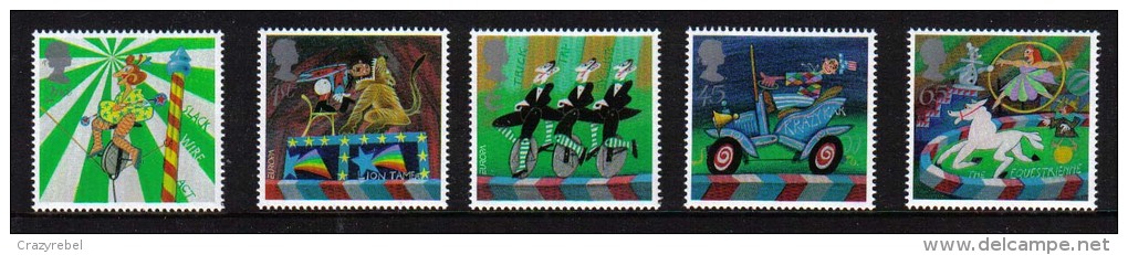 GB 2002 QE2 Circus Set Of 5 Stamps UMM SG 2275 - 2279 ( 123 ) - Unused Stamps