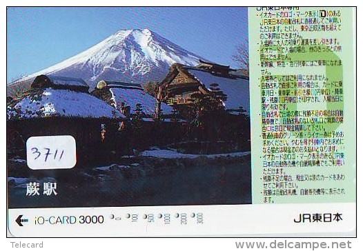Carte Prépayée  Japon * TRAIN * IO * CARD  (3711) Japan Prepaid Card * ZUG * TREIN * JR * IO * - Gebirgslandschaften