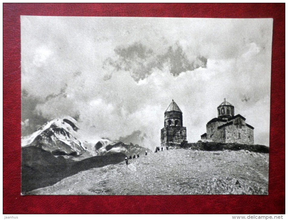 Tsminda Sameba - Gergeti Trinity Church On The Way To Kazbek - Georgian Military Road - 1955 - Georgia USSR - Unused - Georgien