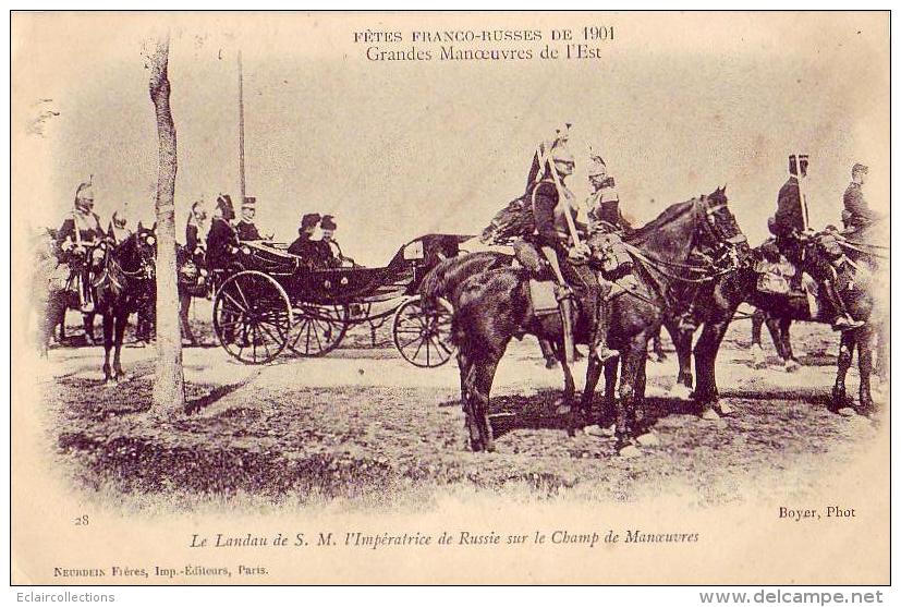 Russie    Fêtes Franco-Russe  1901  L'impératrice De Russie    ( Non Voyagée) - Russia