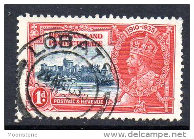 Bechuanaland Protectorate GV 1935 Silver Jubilee 1d Scarlet, Fine Used Lobatsi (BA2) - 1885-1964 Herrschaft Von Bechuanaland