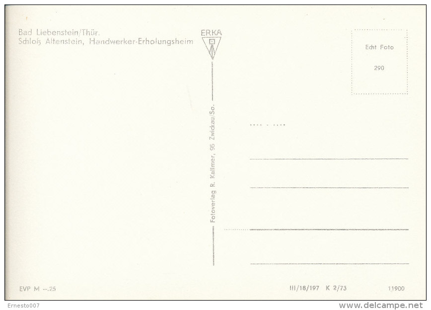PK-CP Deutschland ("DDR"), Bad Liebenstein Schloß Altenstein, Ungebraucht, Siehe Bilder!*) - Bad Liebenstein