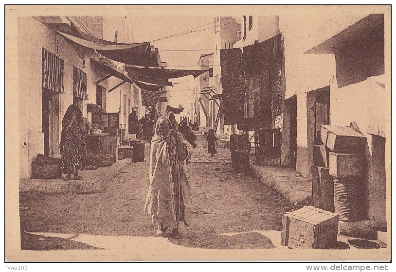 CPA GHARDAIA- LA RUE DES LEGUMES - Ghardaïa