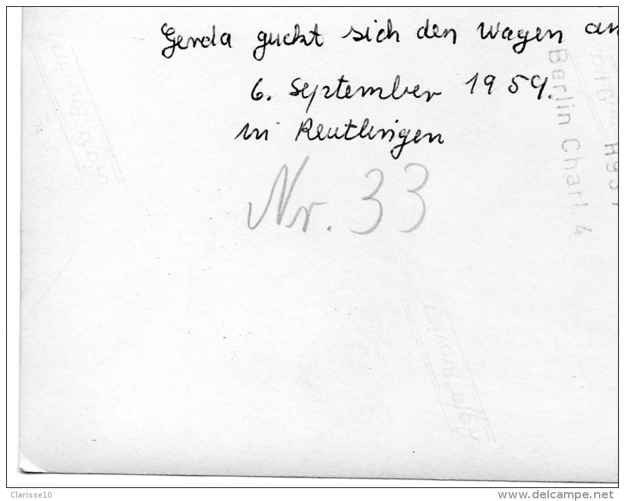 Allemagne Photo 10,5x7,5 Reutlinger Coccinelle 2 Scans Photo Berlin - Reutlingen